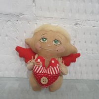 Игрушка (ручная работа) Амурчик Блондин , 10 см