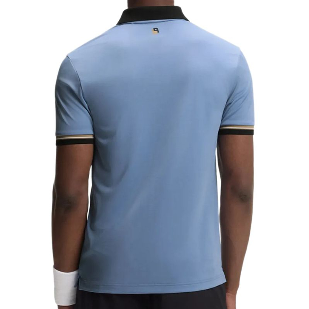 Мужское теннисное поло BOSS TOC Serve 2 - light/pastel blue