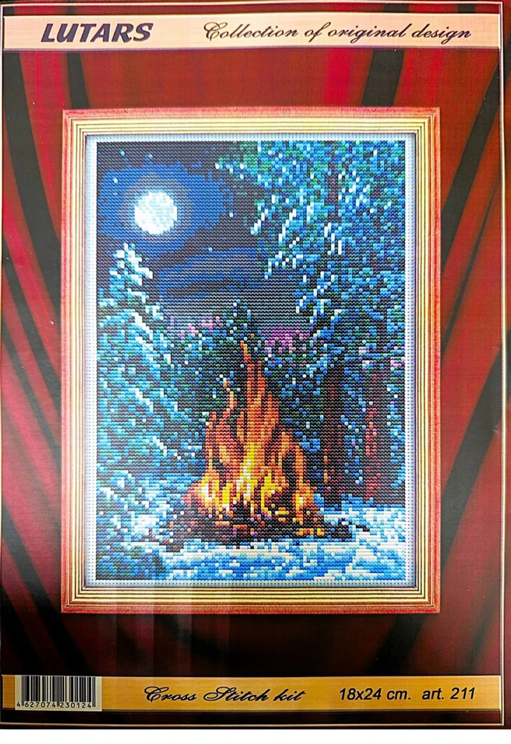 "Ночной костёр"-211 вышивка