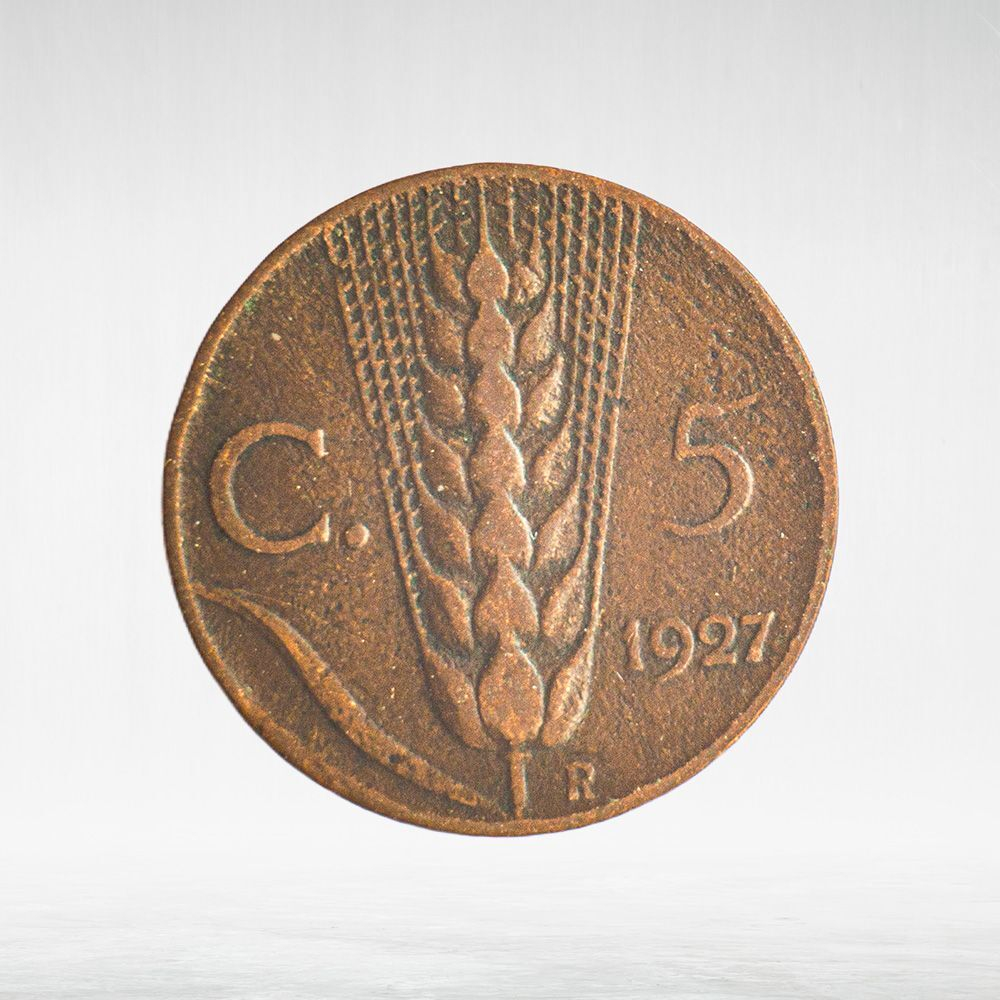 Italy 5 Centesimi 1927 R "Victor Emmanuel III", VF