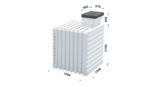 Погреб Т 1900 Тингард(190x190x260см;650кг;) - арт.555900