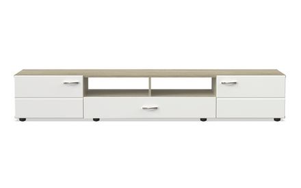 Тумба широкая для ТВ (фасады мдф эмаль)