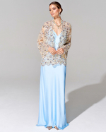 Укороченный кардиган с вышивкой ручной работы