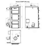 Котел длительного горения "СТАРТ-20-Long-MAX" (правый)