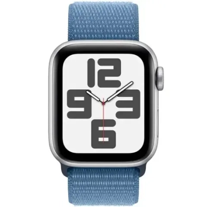 Apple Watch SE 2023, 40 мм, алюминий цвета "серебро", Winter Blue Sport Loop