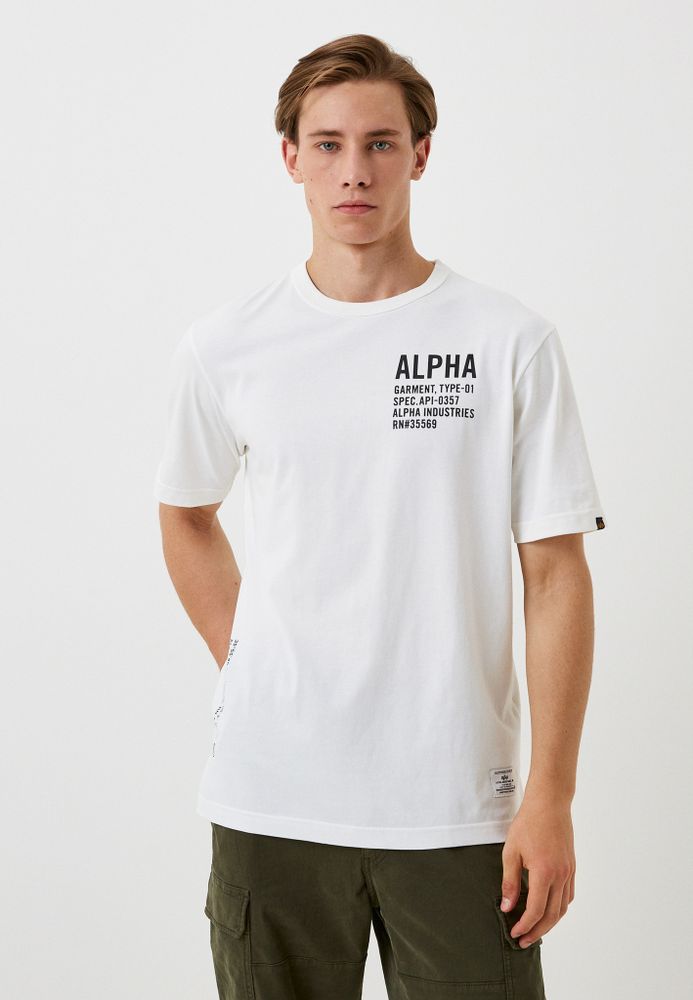 Футболка Alpha Industries Alpha Graphic Белая