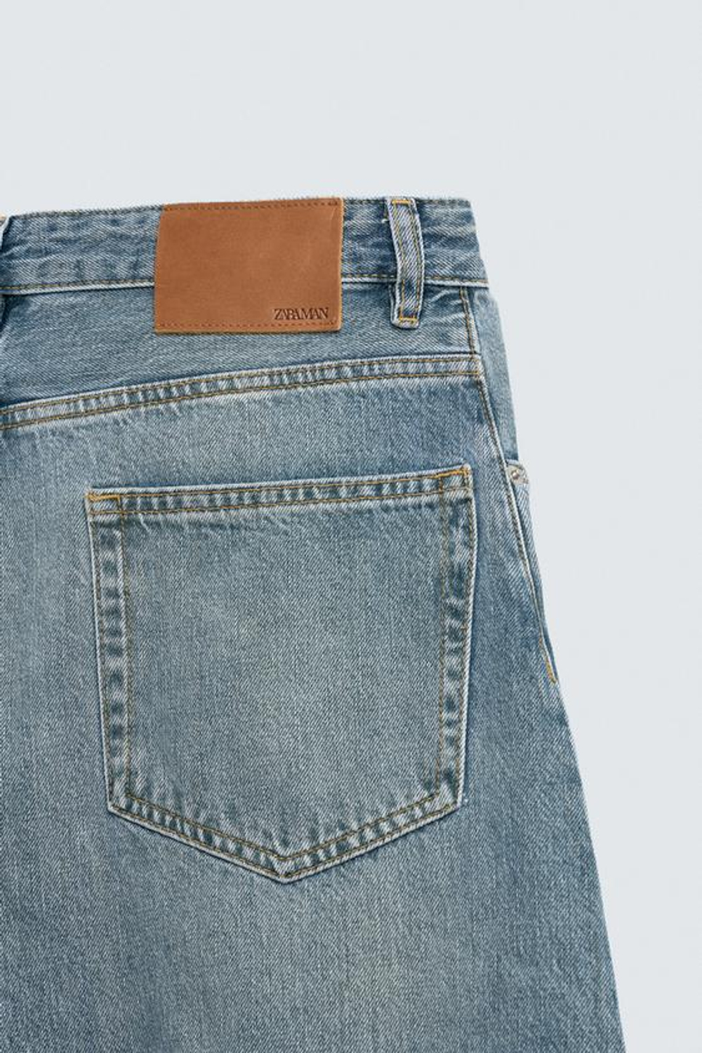 ZARA ДЖИНСЫ RELAXED BARREL FIT, ЗЕЛЕНОВАТО-СИНИЙ