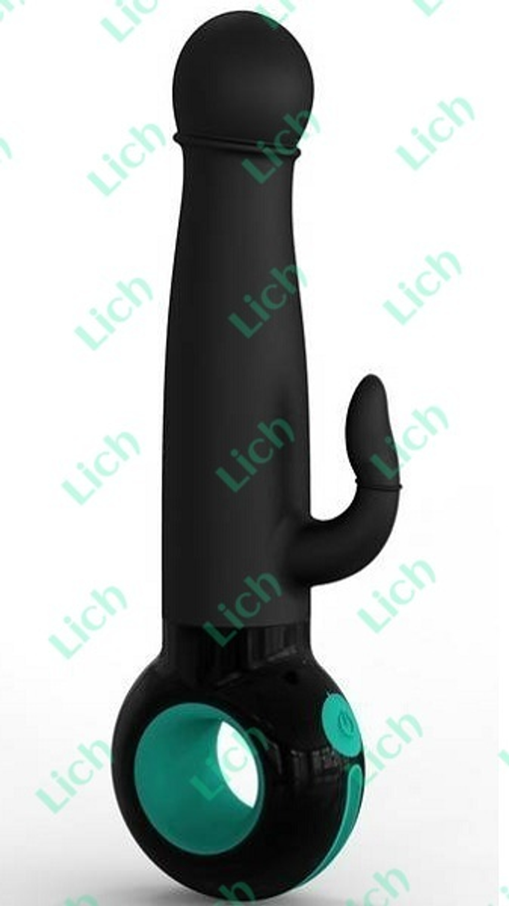 Чёрно-зелёный вибратор O-zone
