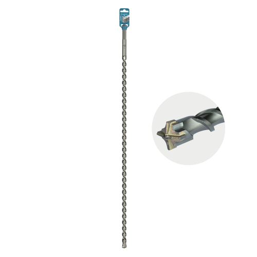 Бур по бетону SDS-Max 4 грани 22x1000/875мм Rennbohr Quadro