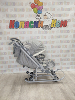 Санки-коляски "Ника детям 7-8K" дымчатый