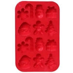 Форма силиконовая «Новогодний микс» 20*13*1,5см