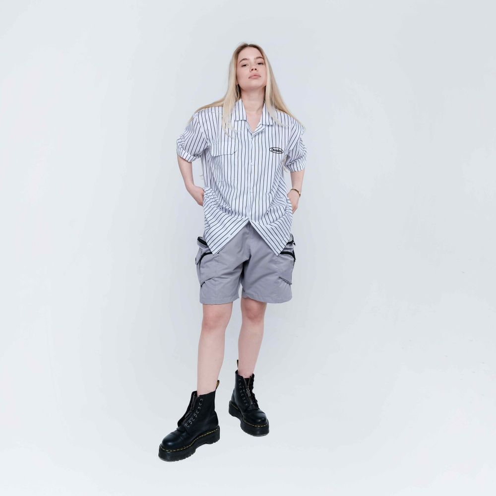 Рубашка Dissident Oval Logo белая