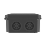 Коробка ответвительная с 8+2 кабельными вводами д.20/20мм,IP55,85х85х40мм, черный