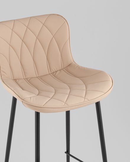 Стул барный Vault экокожа бежевый