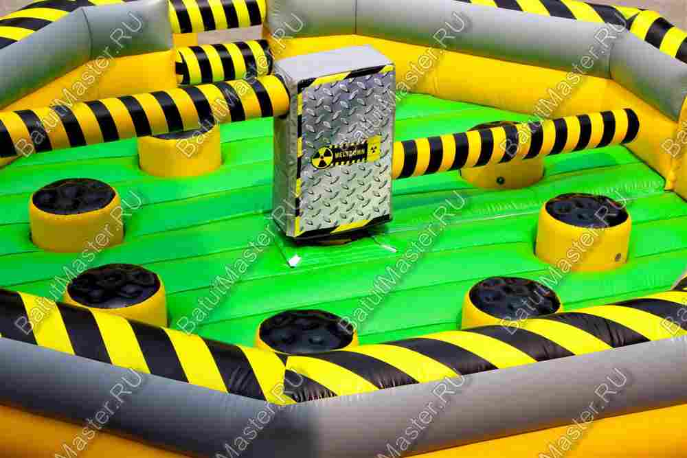 Коммерческая надувная игра "Увернись от палки" (Melt Down) 7*7*1.5 м