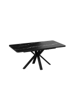 Стол кухонный Черный муар 134(173)х90х75 см