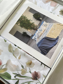 Постельное белье 2 спальное евро Mirabello Clematis серо-розовое