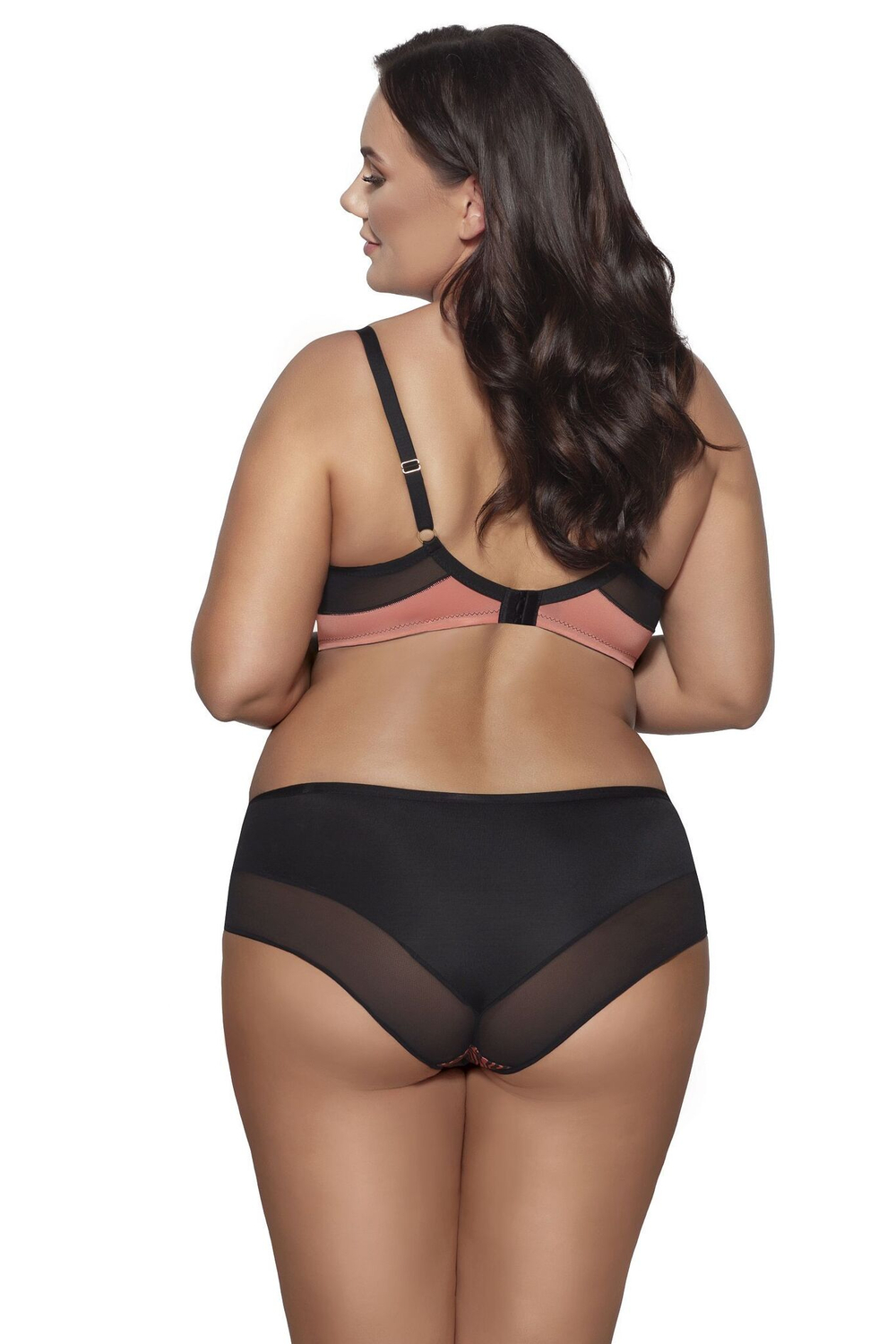 Бюстгальтер с мягкими чашками +size и тигриным принтом (Размер: 95G) (Цвет: тигровый)