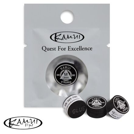 Наклейка для кия Kamui Pyramid Black ø13мм Medium 1шт.