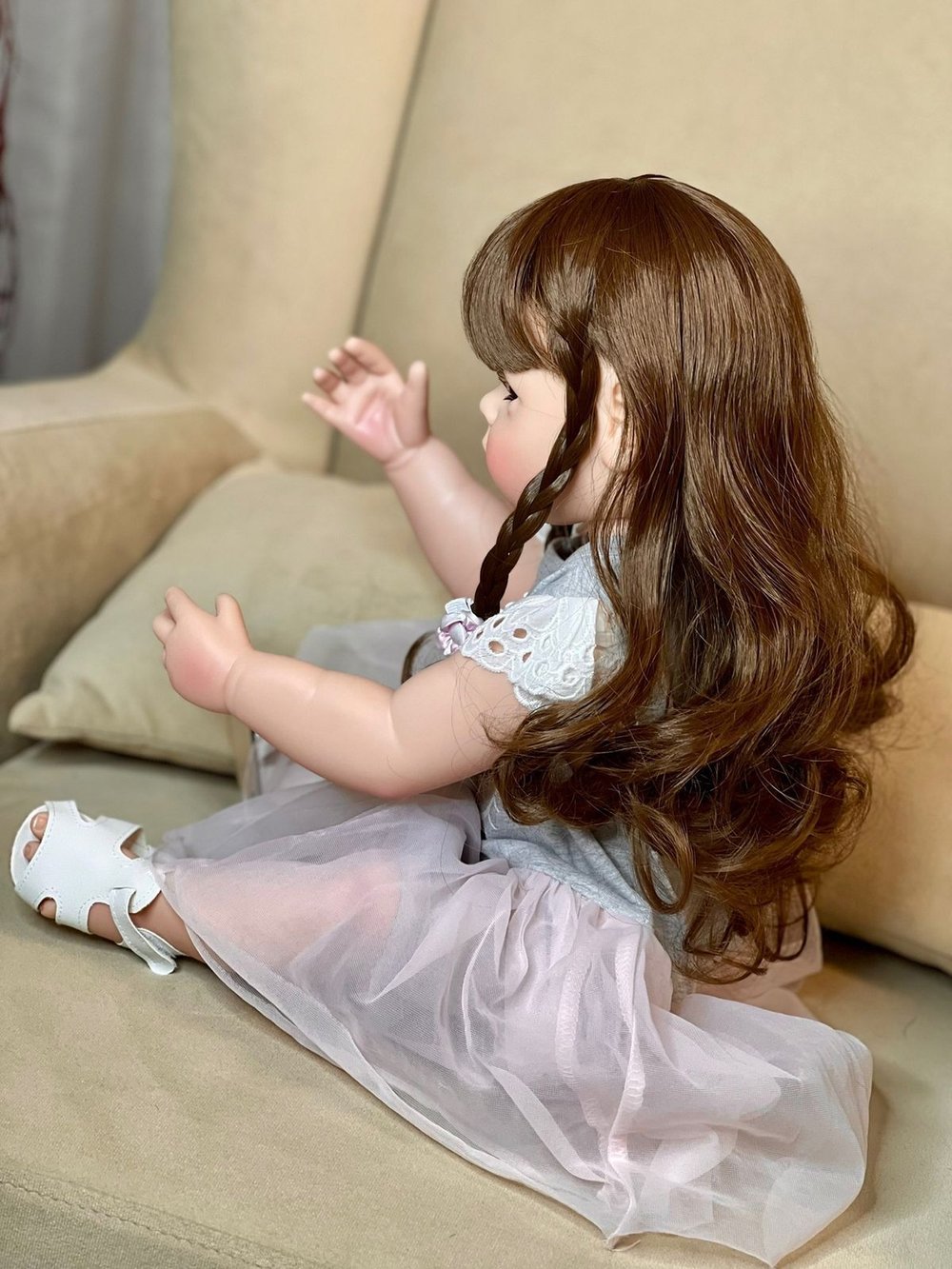 Кукла Реборн виниловая 55см в пакете (FA-284)