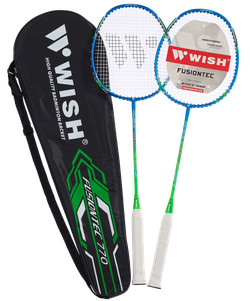Набор для бадминтона Fusiontec 770K, 2 ракетки, синий/зеленый