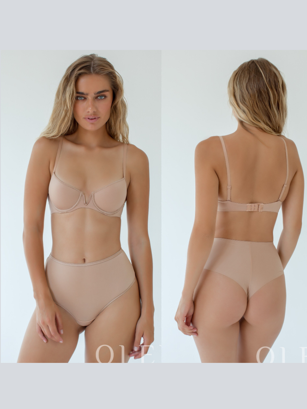 B18_LB6038 Бюстгальтер OLEVE Тёмно-бежевый (75В)