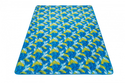 4707 PicnicBlanket Palm Blue плед 200x150 King Camp