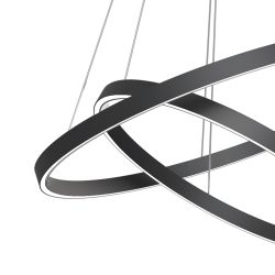 Люстра подвесная светодиодная Maytoni Rim MOD058PL-L74BK