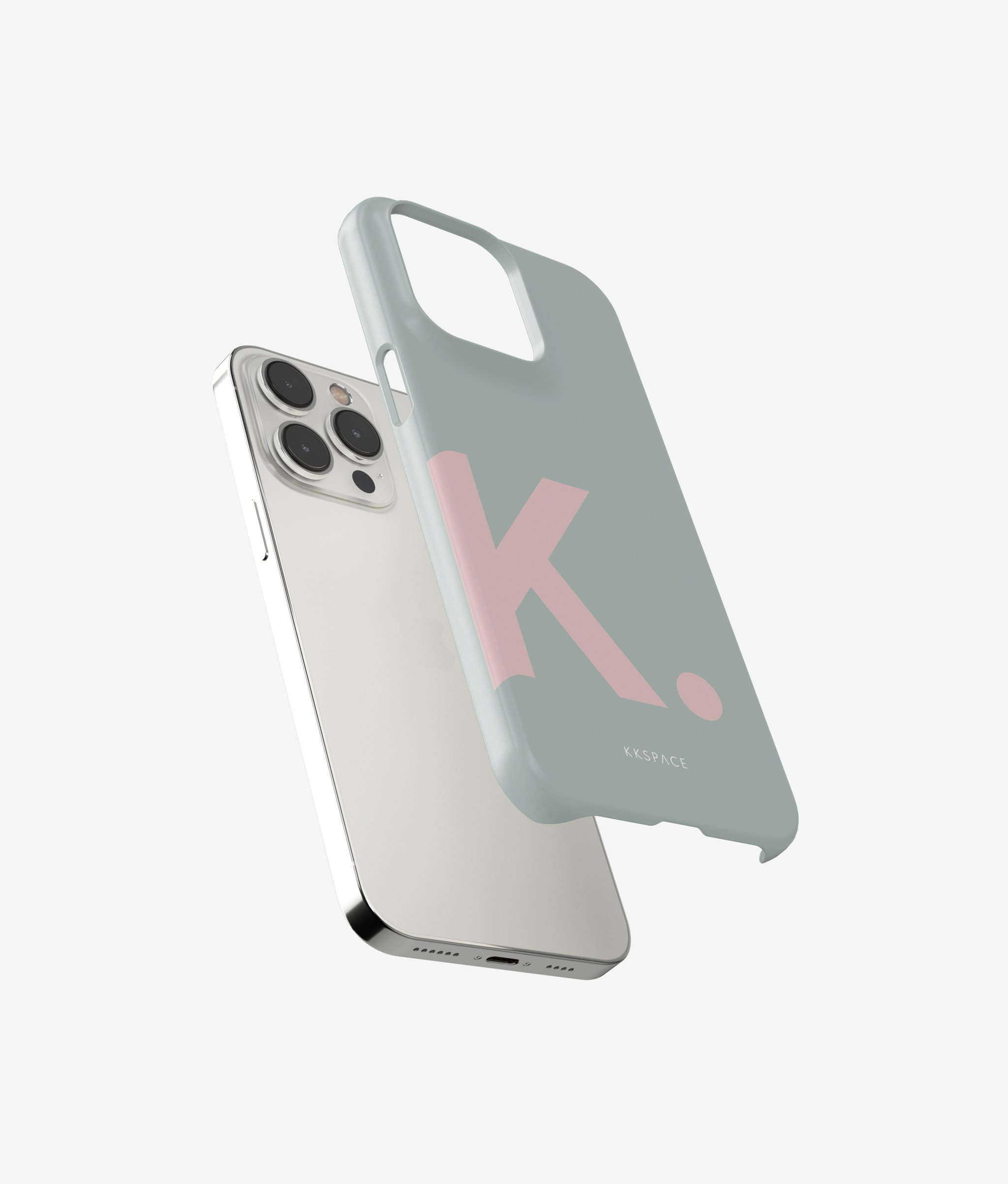 Чехол LETTERS для iPhone | Мятный