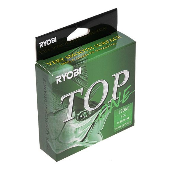 Шнур TOP PE4X-120M 6,0/d-0.405mm Dark green Ryobi