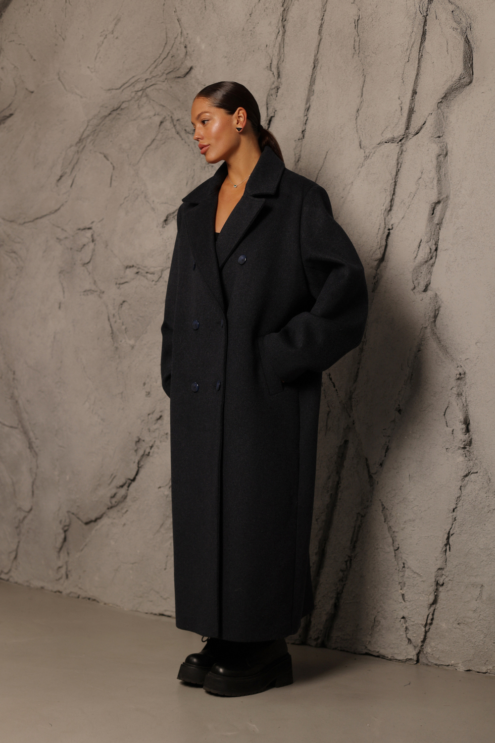 Пальто OVER миди