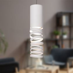 Светильник подвесной (подвес) ЭРА PL22 WH MR16 GU10 потолочный цилиндр белый | Подвесные светильники