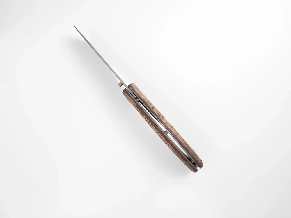 Складной нож "Охотник", сталь Х12МФ, рукоять береста/орех