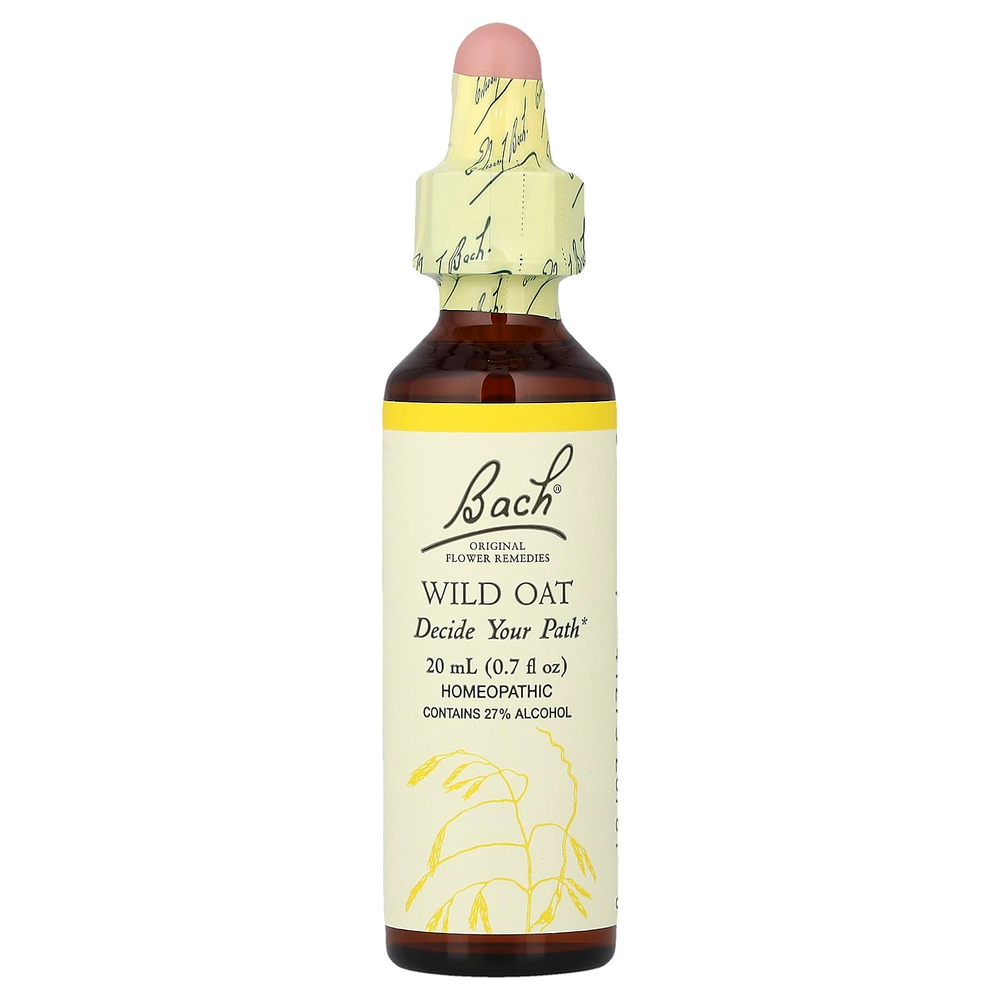Bach, Original Flower Remedies, дикий овес, 20 мл (0,7 жидк. унц.)