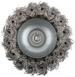 38498М Щетка крацовка, тип Чашка, для дрели, стальная витая проволока 75мм MOS