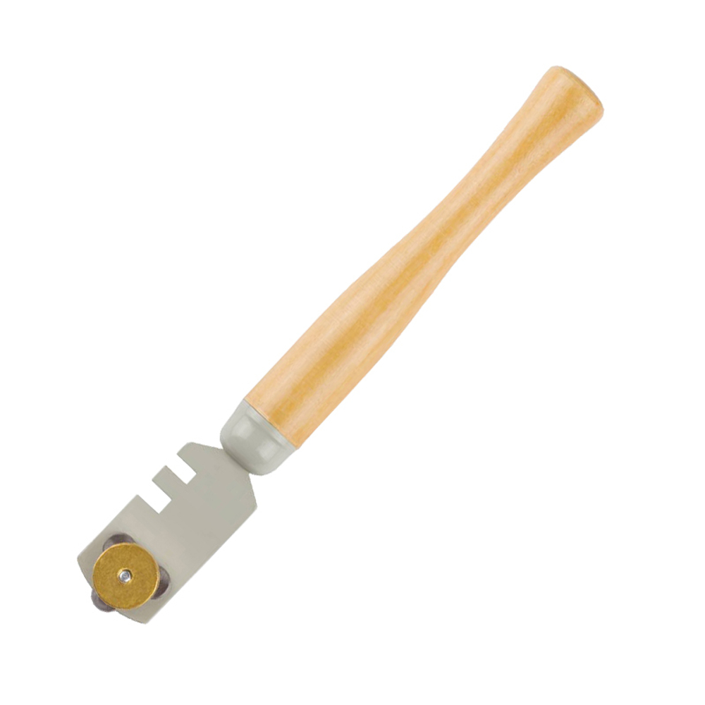 Стеклорез 3 ролика  дерев. ручка /5/70