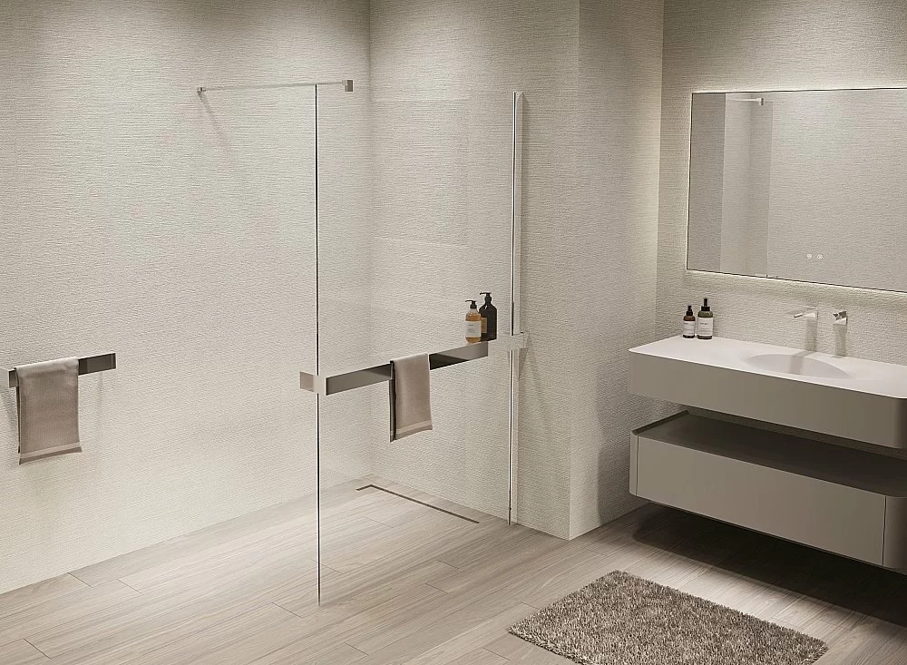 Душевая перегородка Vincea Walk-In VSW-1HR100CL 100x200 профиль хром/стекло прозрачное