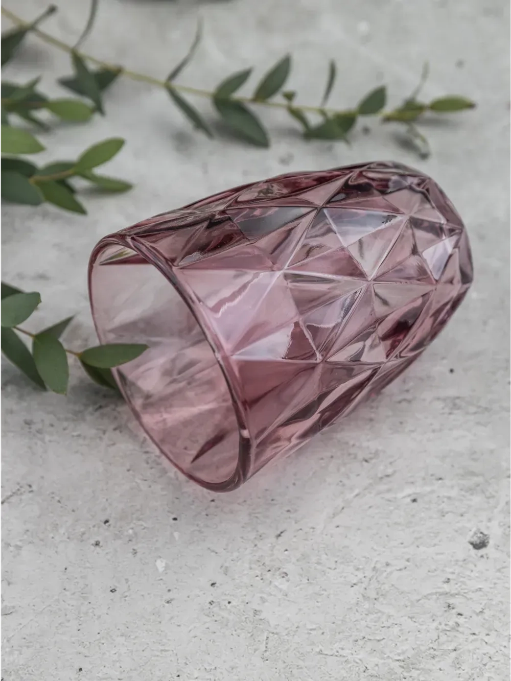 Набор стакан-тумблер для виски, 260 мл. 6 шт. Пурпурные