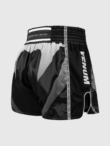 Шорты тайские Venum Adrenaline Black/Silver Grey