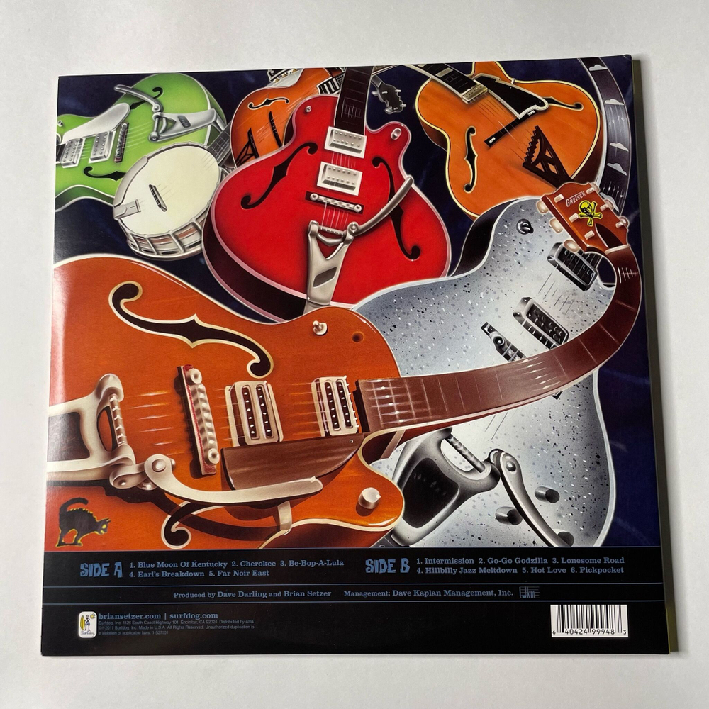 Винтажная виниловая пластинка LP Brian Setzer Setzer Goes Instru Mental (USA 2011)