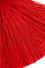 Зажимы на соски «Прищепки» с красными кисточками из шелка (Цвет: красный)