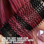 Фен-щётка ghd Duet Blowdry Galactic Lilac с термостойкой косметичкой и щёткой для чистки (набор)