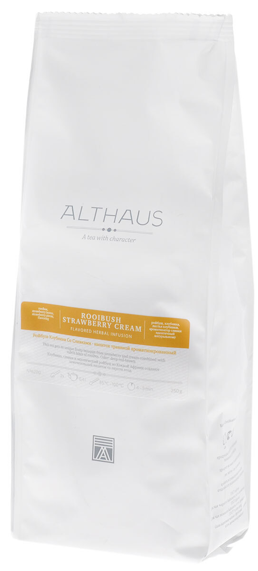 Althaus Rooibush Strawberry Cream травяной листовой чай, 250 г