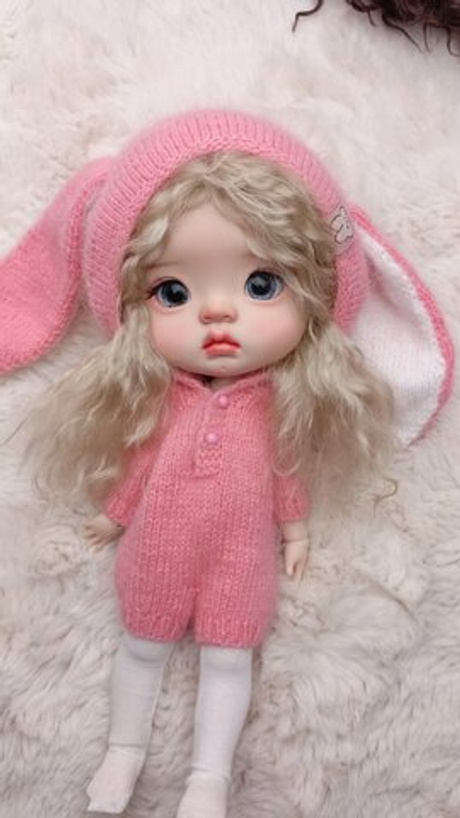 Комбенизон кролика розовый