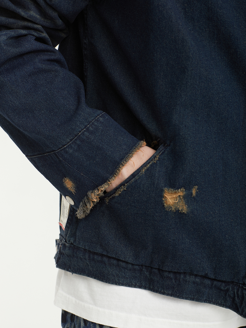 Мужская Куртка Denim Work - Grunt- Washed Blue