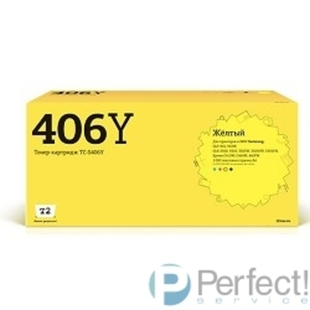 T2 CLT-Y406S Картридж (TC-S406Y) для Samsung CLP-365/CLX-3300/3305/Xpress C410 (1000 стр.) желтый, с чипом