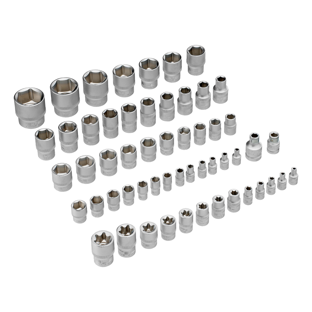 Набор инструментов, 1/4", 3/8", 1/2", Cr-V, S2, усиленный кейс, 151 предмет Stels