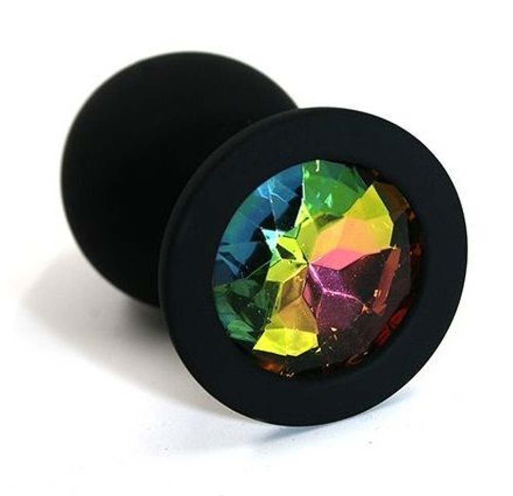 Анальная пробка из силикона  rainbow