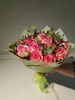 Букет из хризантем и альстромерии (С0033)