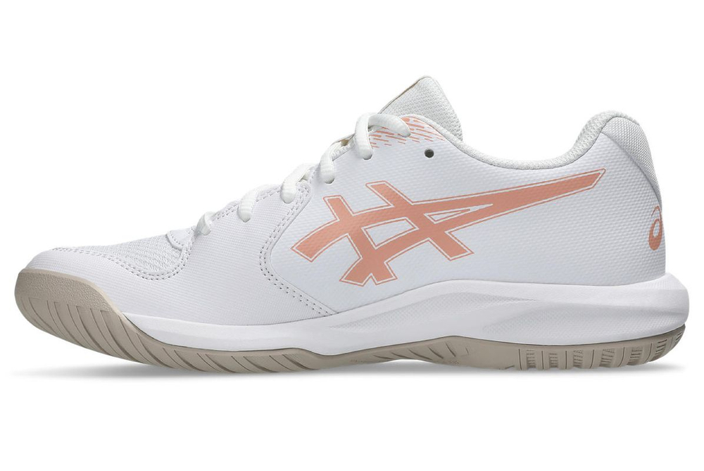 Женские Кроссовки теннисные Asics Gel-Dedicate 9 - white/cantaloupe